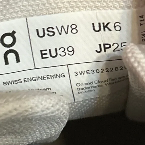 ON CLOUDNOVA Sand Fog running athletic training lace up shoes sneakers women's 8 - Picture 3 of 6